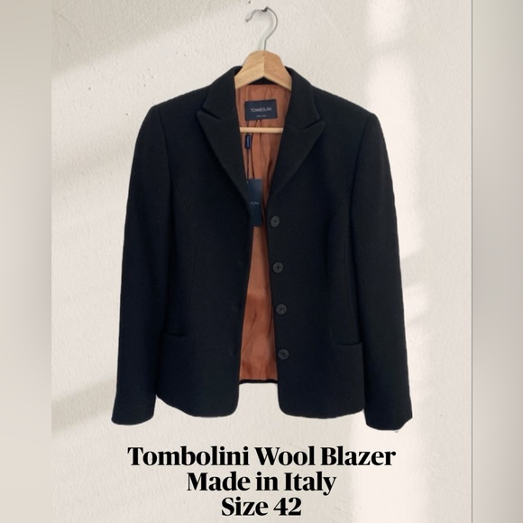 Tombolini 100% Wool Blazer Made in Italy - Picture 2 of 3